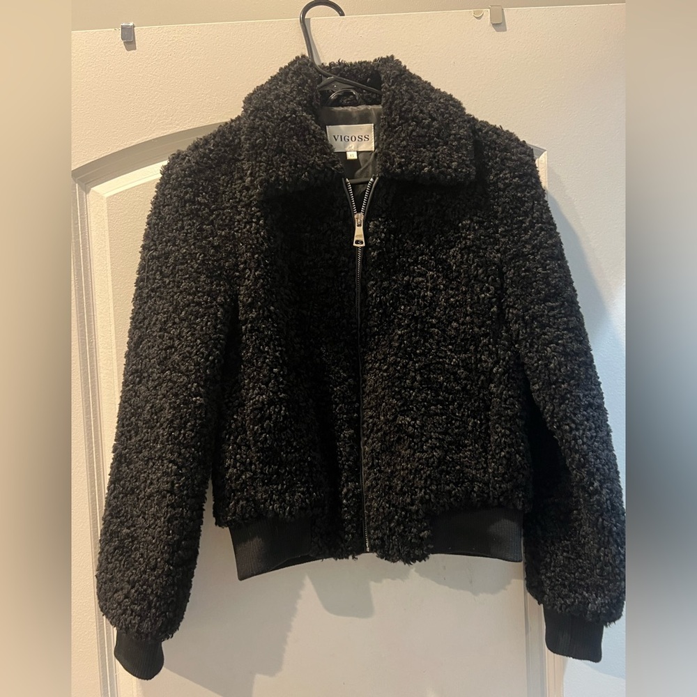 Vigoss Black Jacket with Satin Label